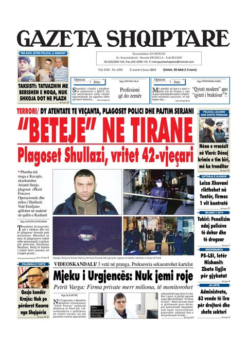 Gazeta Shqiptare 2015-01-06