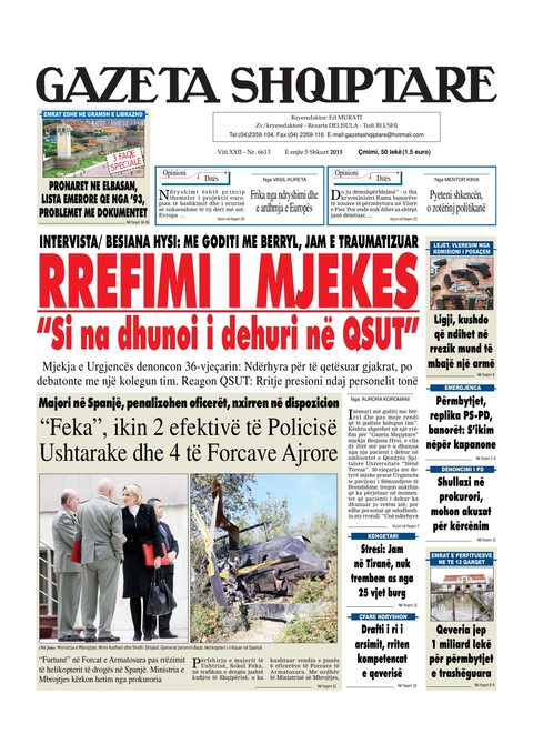 Gazeta Shqiptare 2015-02-05