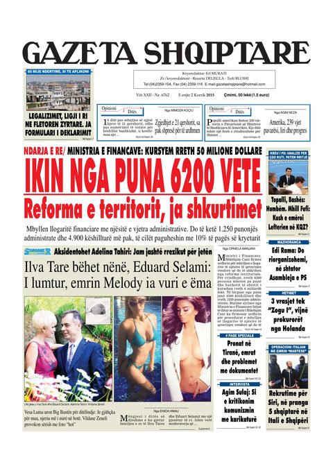 Gazeta Shqiptare 2015-07-02