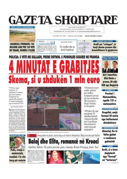 Gazeta Shqiptare 2016-07-02