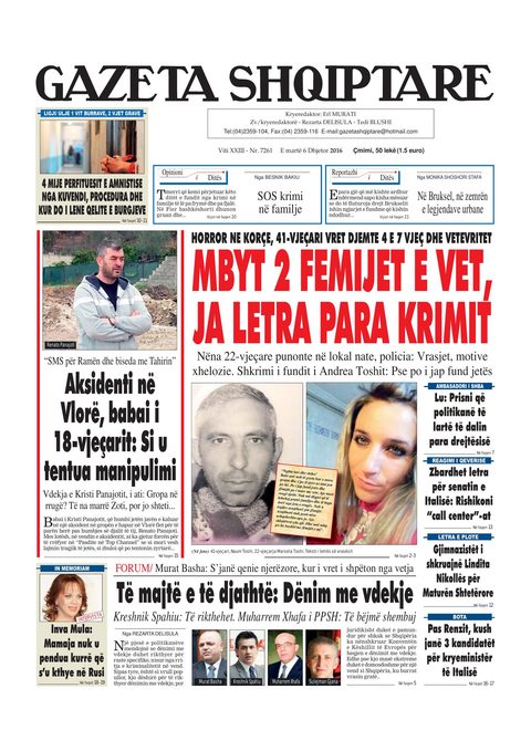Gazeta Shqiptare 2016-12-06