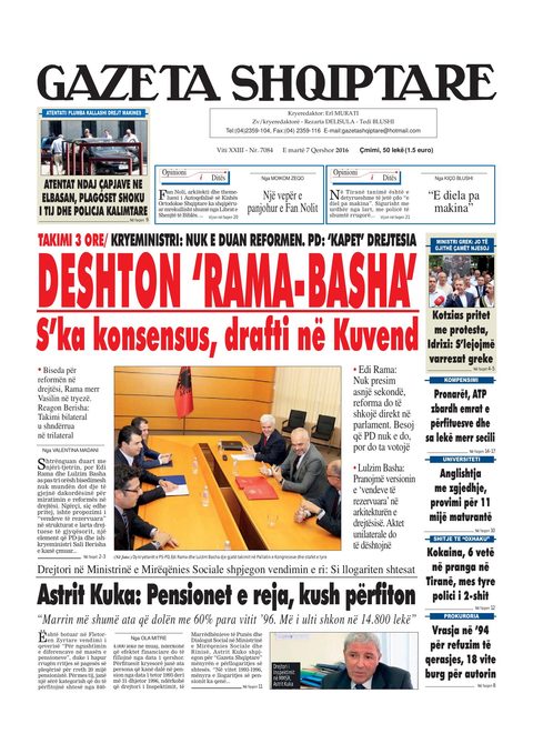 Gazeta Shqiptare 2016-06-07