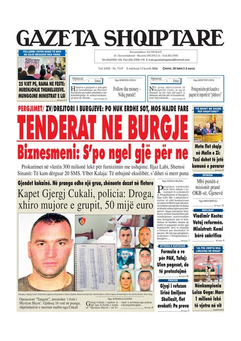Gazeta Shqiptare 2016-07-13
