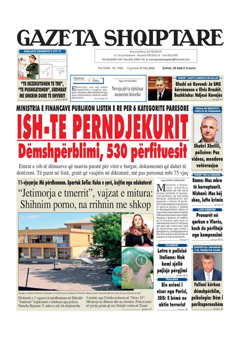 Gazeta Shqiptare 2016-05-20