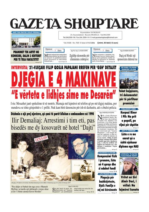 Gazeta Shqiptare 2016-04-04