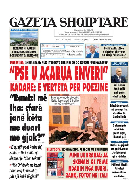 Gazeta Shqiptare 2016-05-07