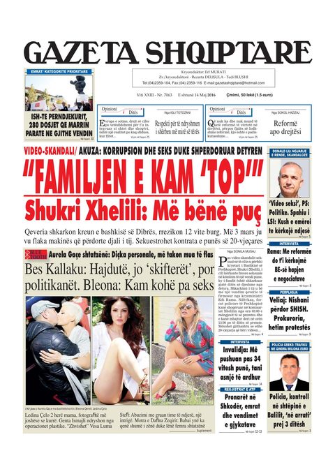 Gazeta Shqiptare 2016-05-14