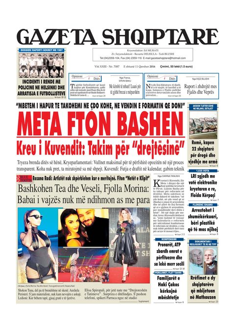 Gazeta Shqiptare 2016-06-11
