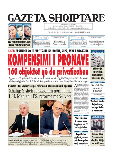 Gazeta Shqiptare 2016-07-24