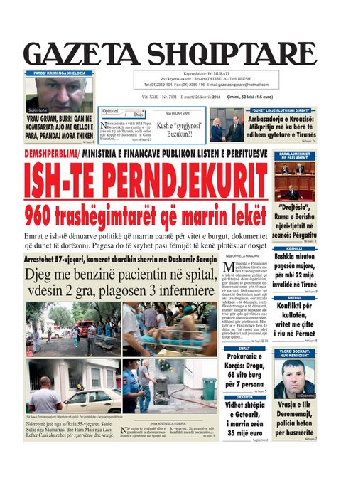 Gazeta Shqiptare 2016-07-26