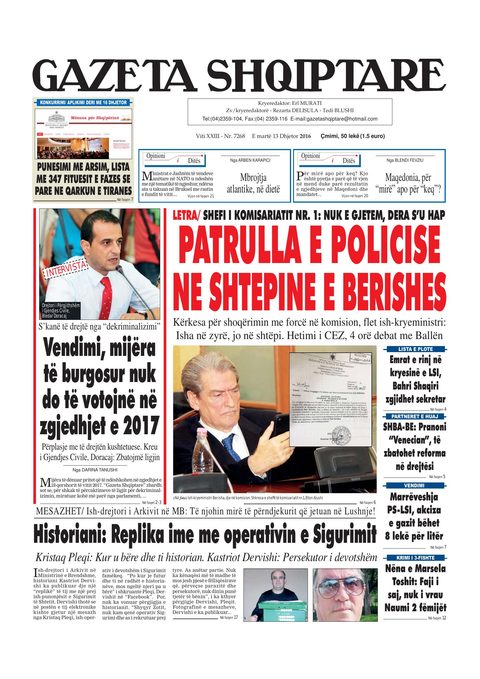 Gazeta Shqiptare 2016-12-13