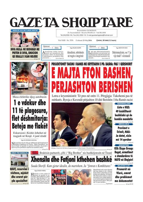 Gazeta Shqiptare 2016-05-28