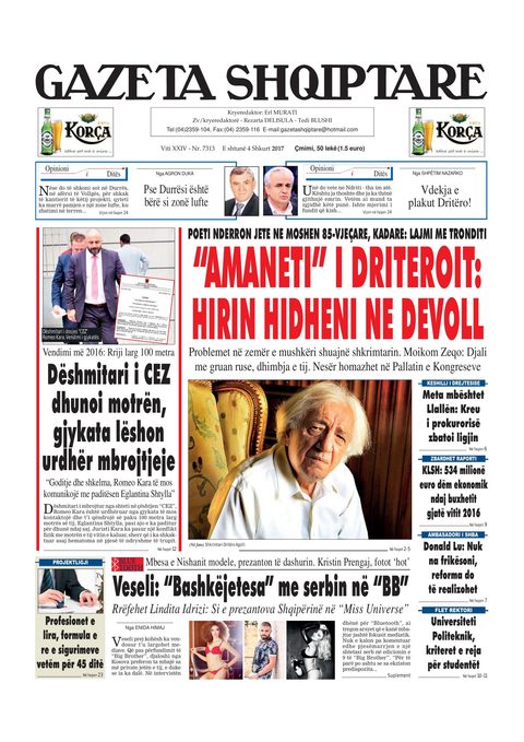 Gazeta Shqiptare 2017-02-04