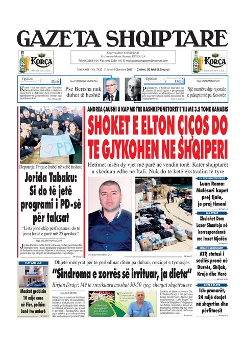 Gazeta Shqiptare 2017-06-05