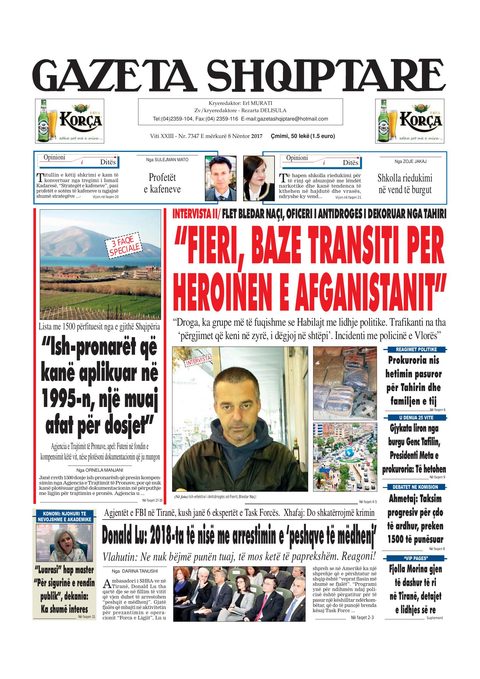Gazeta Shqiptare 2017-11-08