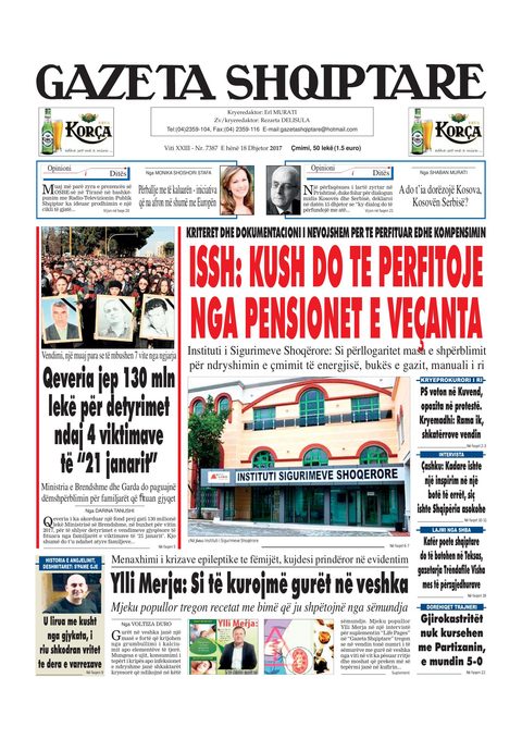 Gazeta Shqiptare 2017-12-18