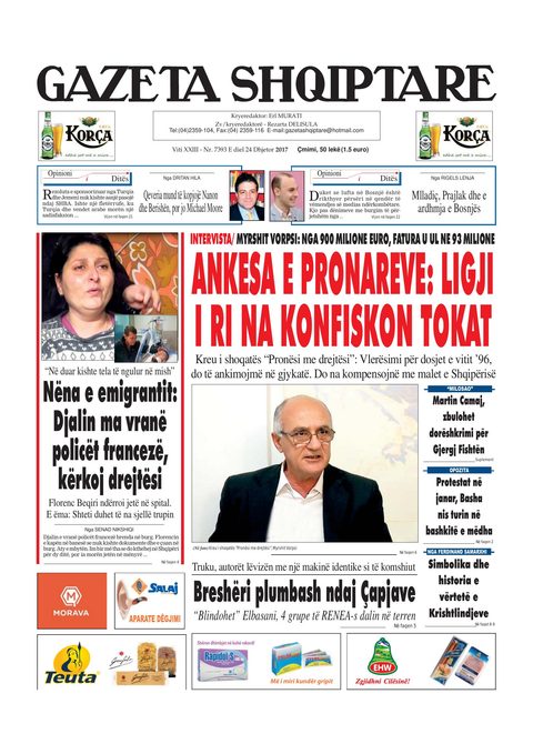 Gazeta Shqiptare 2017-12-24