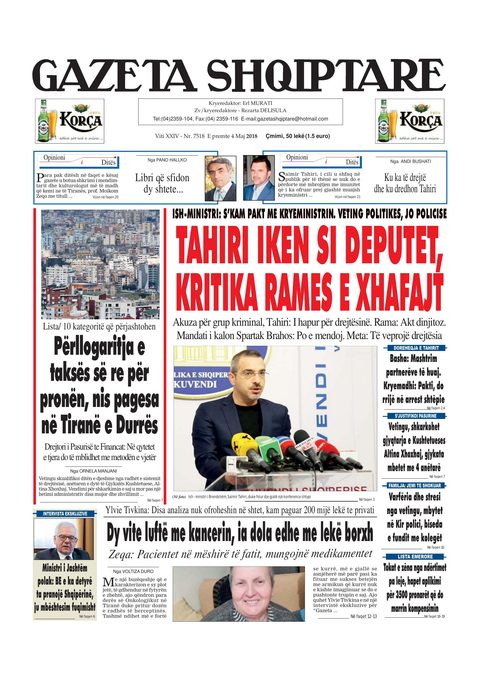 Gazeta Shqiptare 2018-05-04