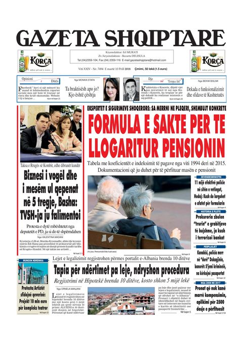 Gazeta Shqiptare 2018-04-10