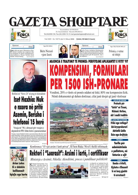 Gazeta Shqiptare 2018-02-11
