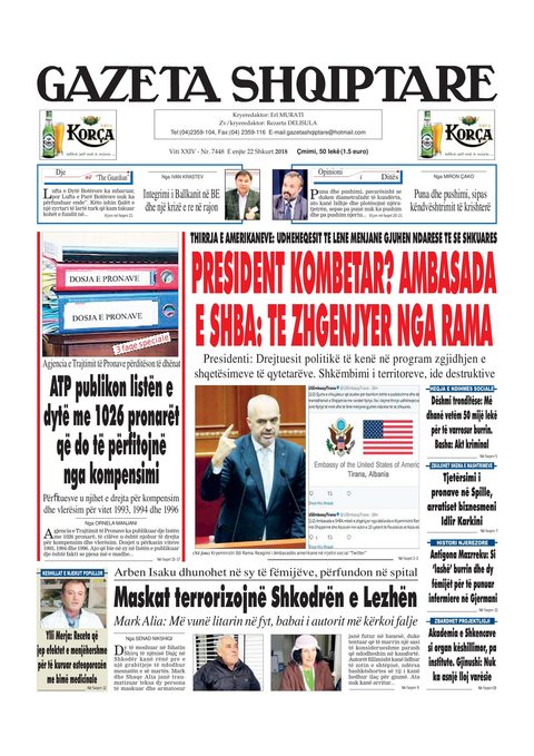 Gazeta Shqiptare 2018-02-22