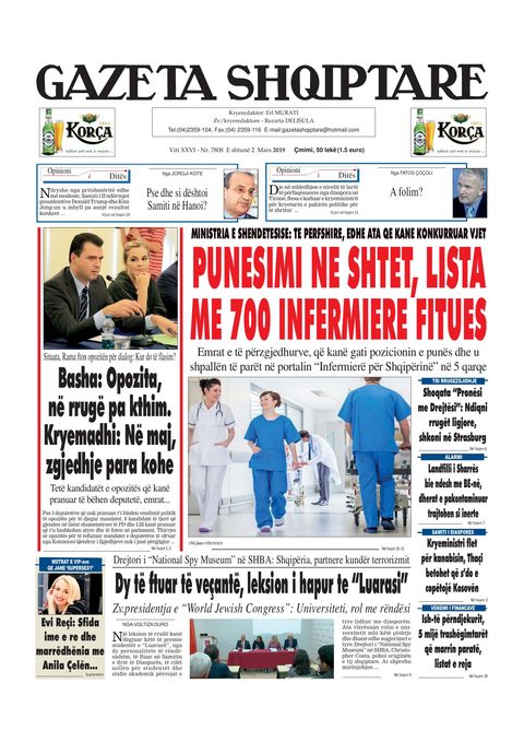 Gazeta Shqiptare 2019-03-02