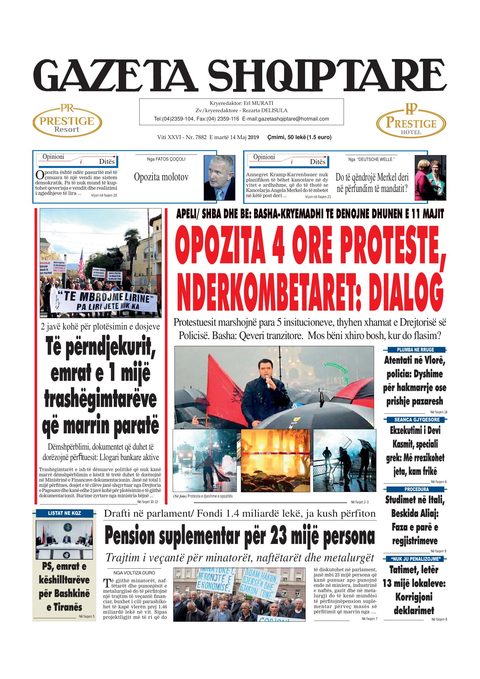 Gazeta Shqiptare 2019-05-14