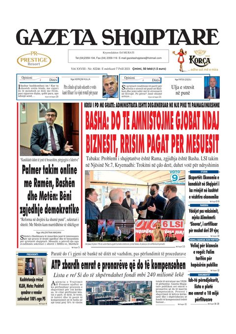 Gazeta Shqiptare 2021-04-07