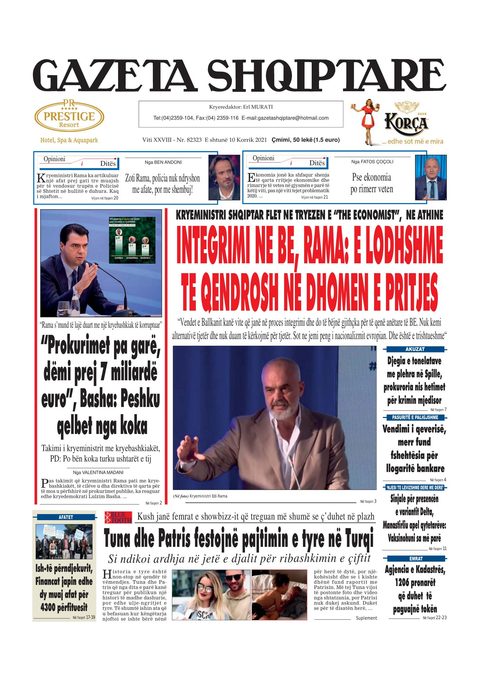 Gazeta Shqiptare 2021-07-10