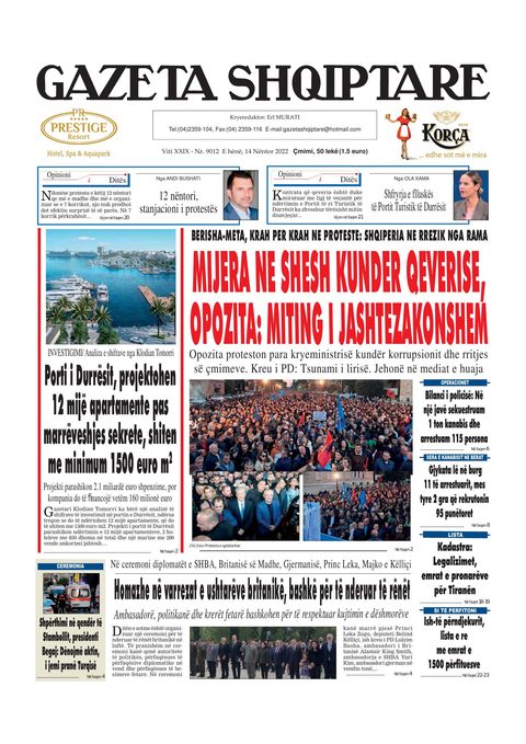 Gazeta Shqiptare 2022-11-14