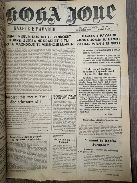 Koha Jonë 1991-12-27