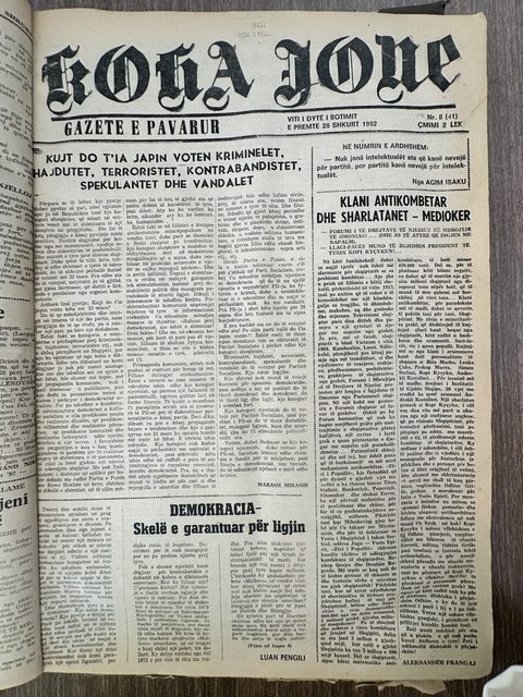 Koha Jonë 1992-02-28