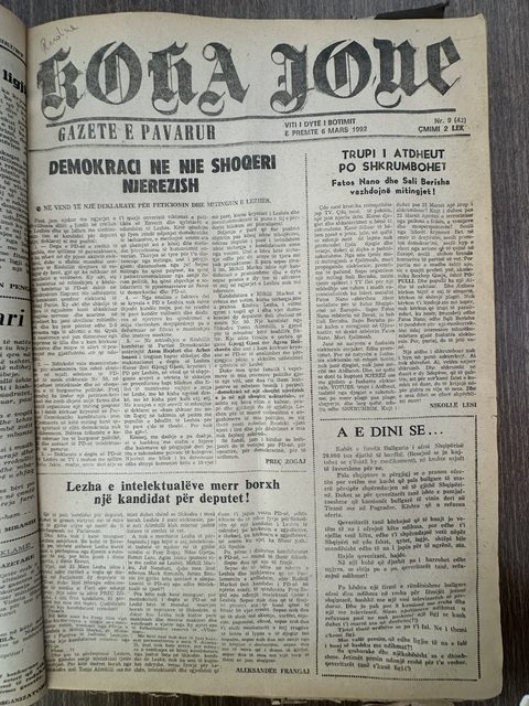 Koha Jonë 1992-03-06