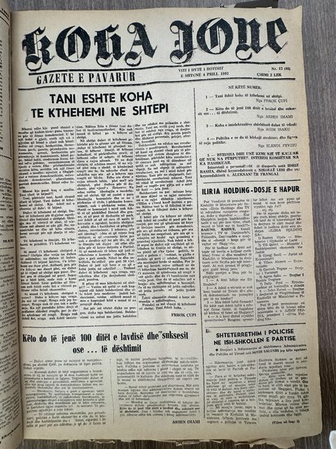Koha Jonë 1992-04-04