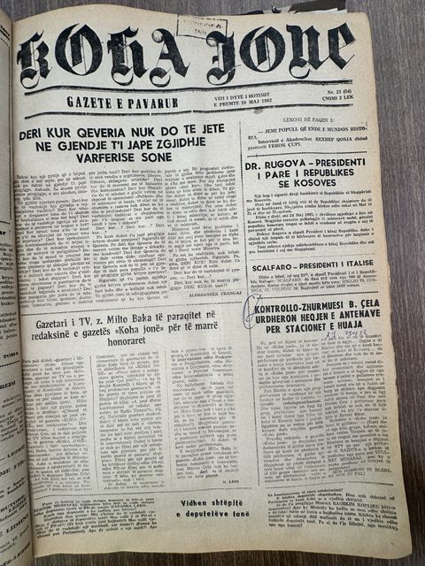 Koha Jonë 1992-05-29