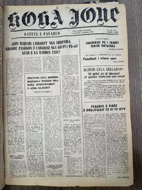 Koha Jonë 1992-07-03