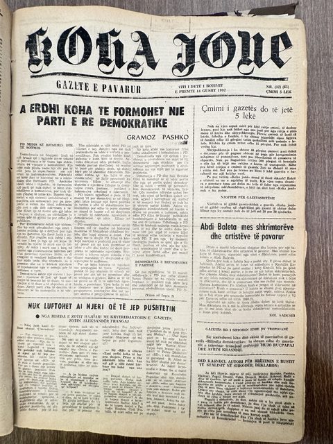 Koha Jonë 1992-08-14
