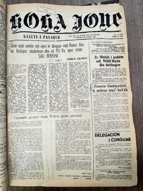 Koha Jonë 1992-08-28