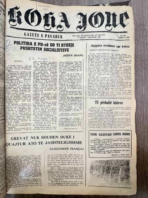 Koha Jonë 1992-09-01