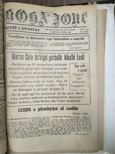 Koha Jonë 1992-11-21
