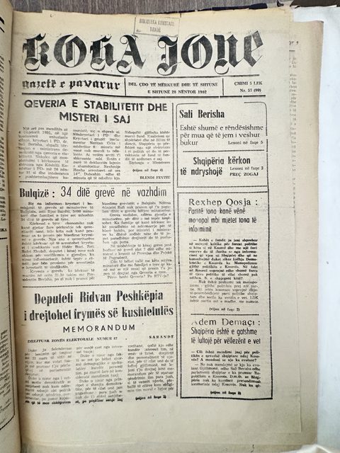 Koha Jonë 1992-11-28