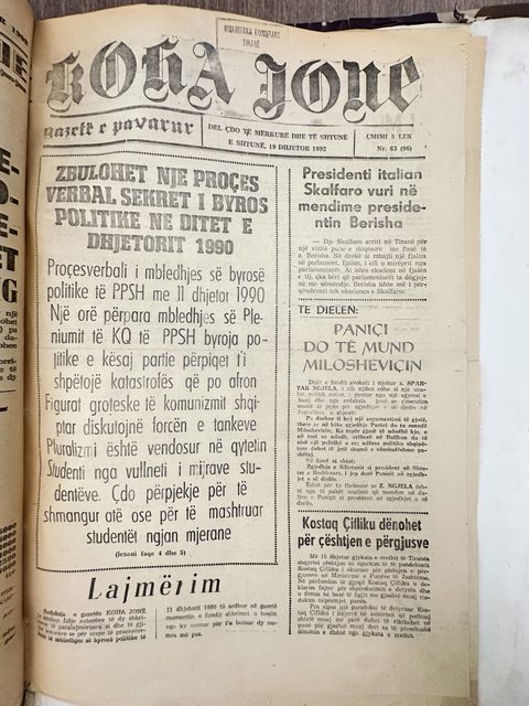 Koha Jonë 1992-12-19