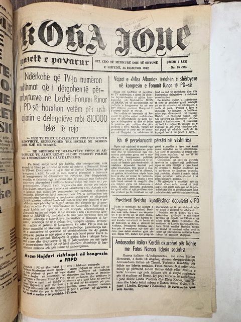Koha Jonë 1992-12-26