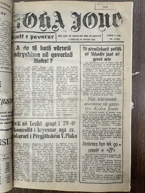 Koha Jonë 1993-01-16