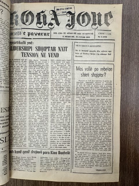 Koha Jonë 1993-01-20
