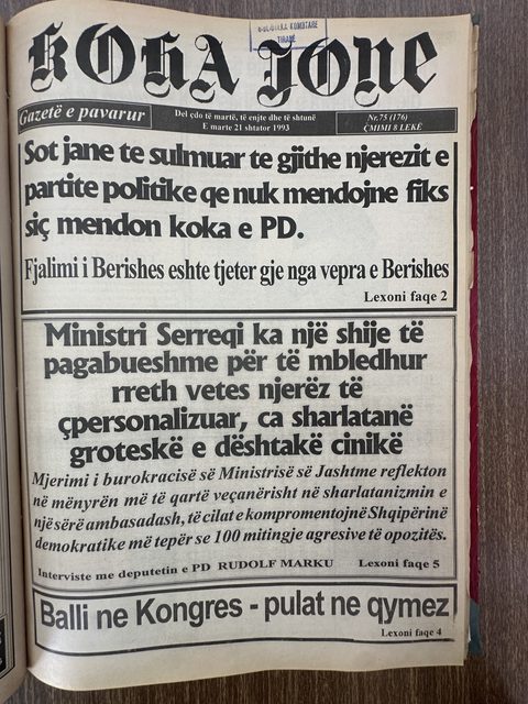 Koha Jonë 1993-09-21