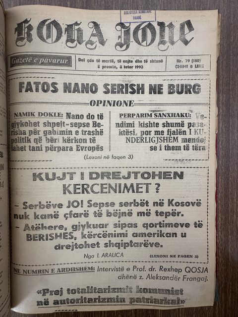 Koha Jonë 1993-10-08