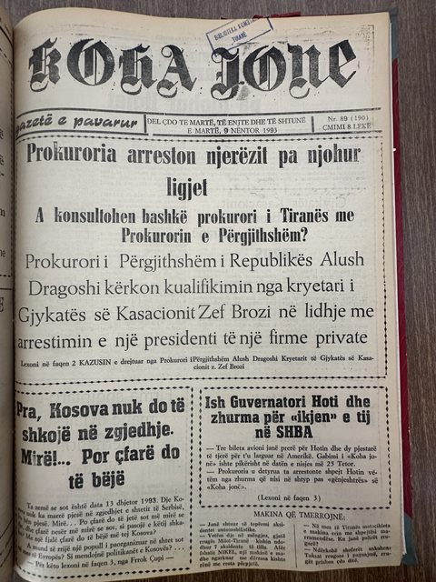 Koha Jonë 1993-11-09
