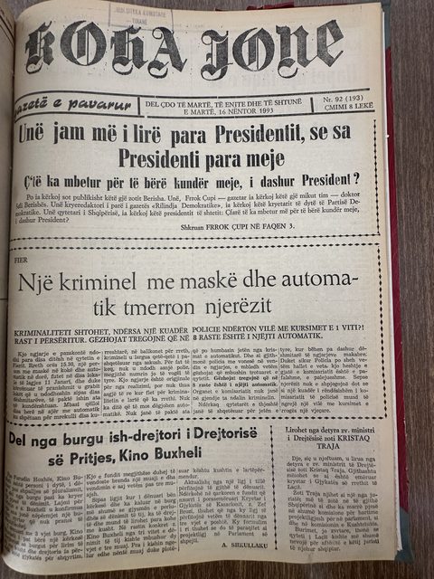 Koha Jonë 1993-11-16