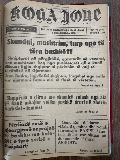 Koha Jonë 1993-11-25